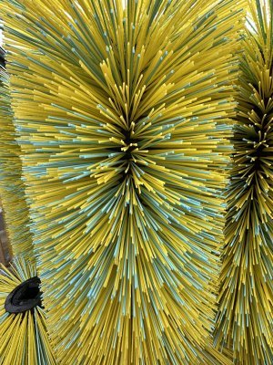 Detailní záběr na kartáč pro zametač