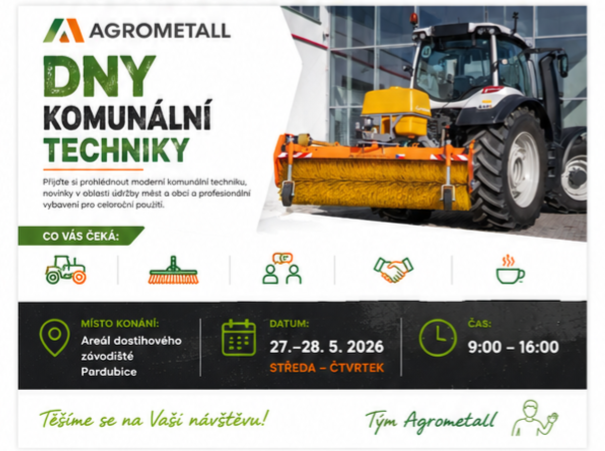       
          Dny komunální techniky 27.-28.5. 2026
      